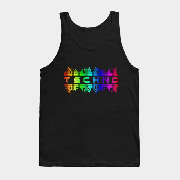 Techno EDM Equalizer Club Festival Music Tank Top by shirtontour